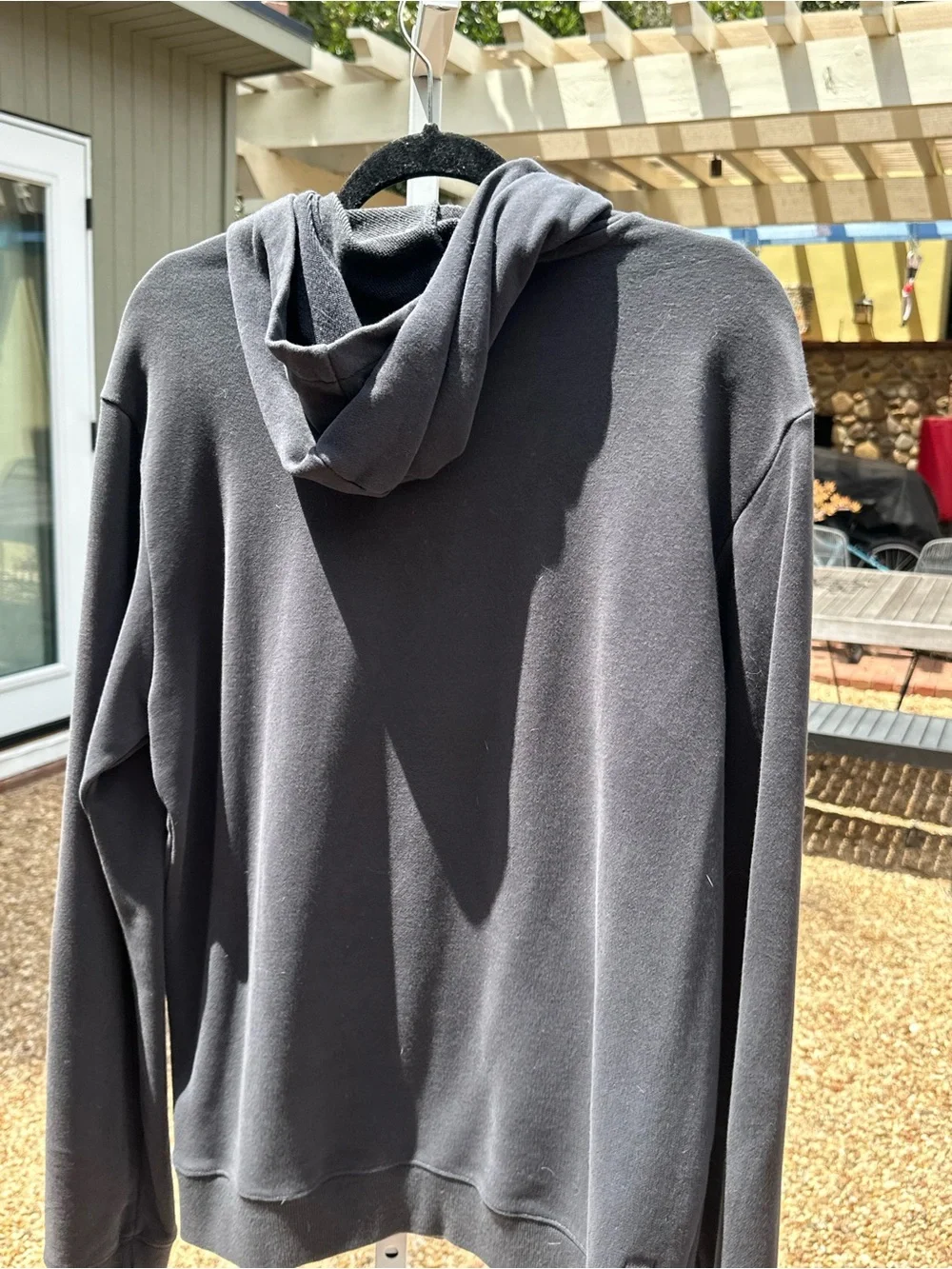 Men's Charcoal Gray Crewneck Hoodie Sweater